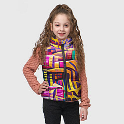 Детский жилет Африканские яркие мотивы, цвет: 3D-красный — фото 2