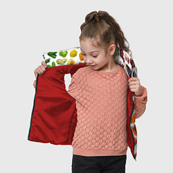Детский жилет VEGETABLE FRUIT ABUNDANCE, цвет: 3D-красный — фото 2