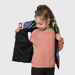Детский жилет Floral vanguard composition Летняя ночь Fashion tr, цвет: 3D-черный — фото 2