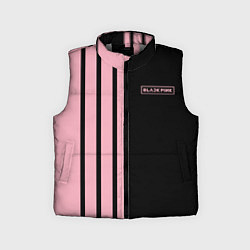 Детский жилет BLACKPINK HALF BLACK-PINK MINI LOGO, цвет: 3D-светло-серый