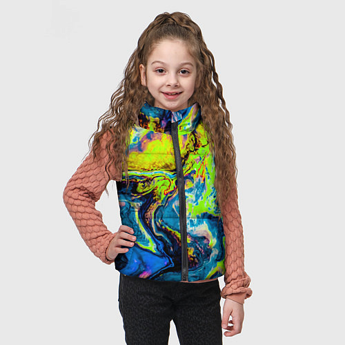 Детский жилет The Poisonous Palette / 3D-Светло-серый – фото 3