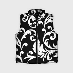 Детский жилет Minimalist floral pattern, цвет: 3D-черный