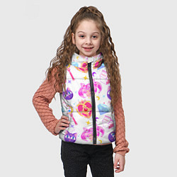 Детский жилет Сейлор Мун Sailor Moon, цвет: 3D-светло-серый — фото 2