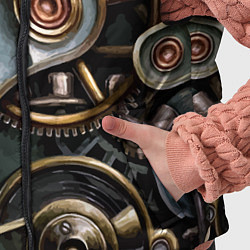 Детский жилет Механизм из шестерёнок в стиле Стимпанк, цвет: 3D-черный — фото 2