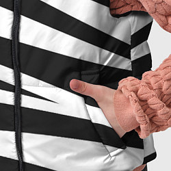 Детский жилет Зебра чёрные и белые полосы, цвет: 3D-черный — фото 2