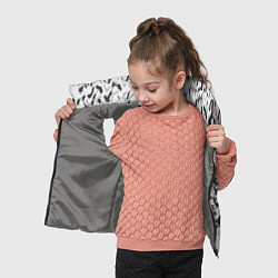 Детский жилет Пятнистый абстрактный узор в светло-серых тонах, цвет: 3D-светло-серый — фото 2