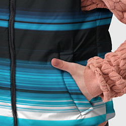 Детский жилет Градиент восход солнца, цвет: 3D-черный — фото 2