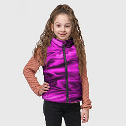 Детский жилет Розово-пурпурный закат, цвет: 3D-черный — фото 2