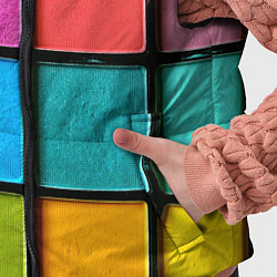 Детский жилет Абстрактный набор красок-паттернов, цвет: 3D-светло-серый — фото 2