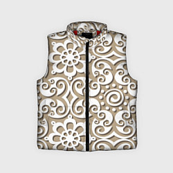 Детский жилет Цветочный кружевной орнамент