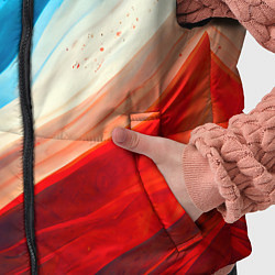 Детский жилет Неоновые яркие волны, цвет: 3D-черный — фото 2