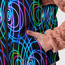 Детский жилет Неоновые завитки, цвет: 3D-светло-серый — фото 2