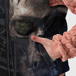 Детский жилет Череп пирата, компас, цвет: 3D-черный — фото 2