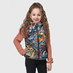 Детский жилет Татуировки, цвет: 3D-черный — фото 2