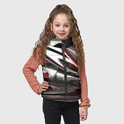 Детский жилет Блестящие фигуры, цвет: 3D-черный — фото 2