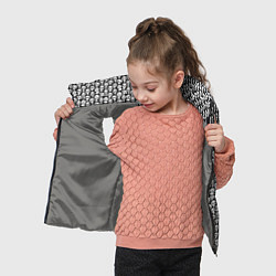 Детский жилет Череп со зрачками, цвет: 3D-светло-серый — фото 2