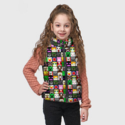 Детский жилет Minecraft characters, цвет: 3D-черный — фото 2