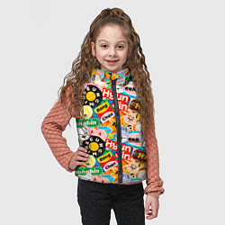 Детский жилет Skzoo stickers characters, цвет: 3D-светло-серый — фото 2