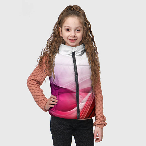 Детский жилет Кремовый дизайн / 3D-Светло-серый – фото 3