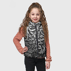 Детский жилет Стальные узоры, цвет: 3D-черный — фото 2