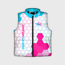 Детский жилет Dead by Daylight neon gradient style: надпись, сим