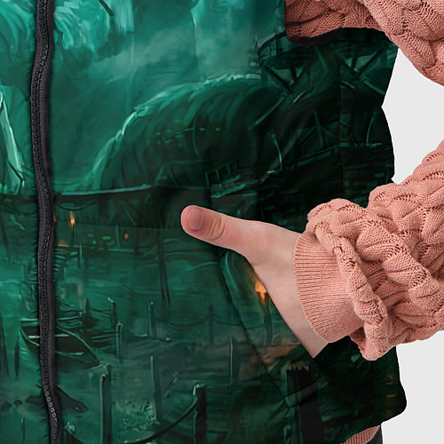 Детский жилет Причал у болота / 3D-Красный – фото 5