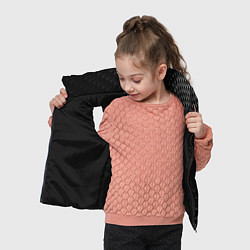 Детский жилет Infiniti карбоновый фон, цвет: 3D-черный — фото 2