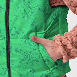 Детский жилет Мраморный зеленый яркий узор, цвет: 3D-светло-серый — фото 2