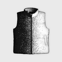 Детский жилет Брызги красок - Черно-белый, цвет: 3D-черный
