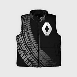 Детский жилет Renault tire tracks, цвет: 3D-черный