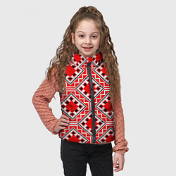 Детский жилет Белорусская вышивка - орнамент, цвет: 3D-черный — фото 2