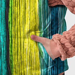 Детский жилет Разноцветные полосы материала, цвет: 3D-светло-серый — фото 2