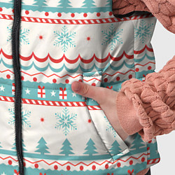Детский жилет Новогодний свитер, но без оленей, цвет: 3D-черный — фото 2