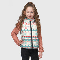 Детский жилет Новогодний свитер, но без оленей, цвет: 3D-светло-серый — фото 2