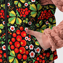 Детский жилет Русские узоры - цветы и ягоды, цвет: 3D-красный — фото 2