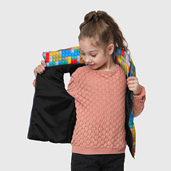 Детский жилет Детский конструктор - текстура, цвет: 3D-черный — фото 2