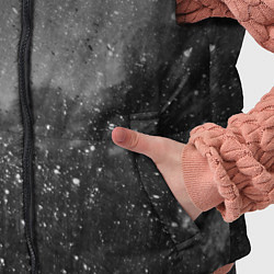 Детский жилет Абстрактная тьма и следы белой краски, цвет: 3D-светло-серый — фото 2