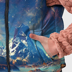 Детский жилет Горы и бескрайний космос, цвет: 3D-черный — фото 2