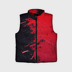 Детский жилет Черное и красное
