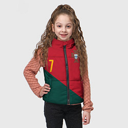 Детский жилет Роналду ЧМ 2022 сборная Португалии, цвет: 3D-красный — фото 2