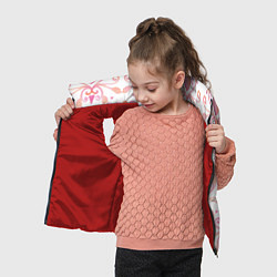 Детский жилет Винтажные сердечки, цвет: 3D-красный — фото 2