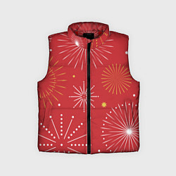 Детский жилет Горящие снежинки