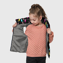 Детский жилет Новогодняя гирлянда черная, цвет: 3D-светло-серый — фото 2