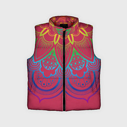 Детский жилет Viva magenta mandala, цвет: 3D-красный