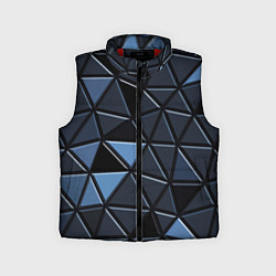 Детский жилет Серые треугольники, цвет: 3D-красный