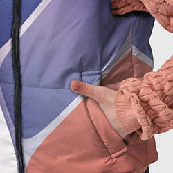 Детский жилет Узор из синих, фиолетовых, белых и оранжевых камне, цвет: 3D-черный — фото 2