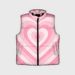 Детский жилет Hearts pink