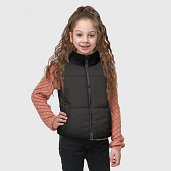 Детский жилет Черная виньетка для черного, цвет: 3D-черный — фото 2