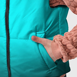 Детский жилет Неоновый синий градиент, цвет: 3D-черный — фото 2