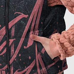 Детский жилет Бордовое граффити, цвет: 3D-черный — фото 2